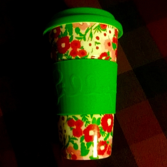 Lilly Pulitzer Other - Lilly Pulitzer ceramic travel cup